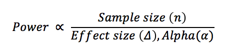 what is power statistics teacher sample size equation